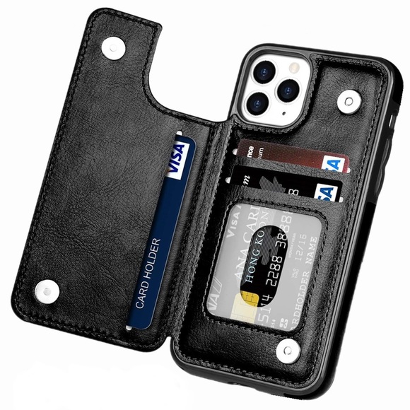 Other - iPhone 11 (6.1 in) Black PU Leather Wallet Case